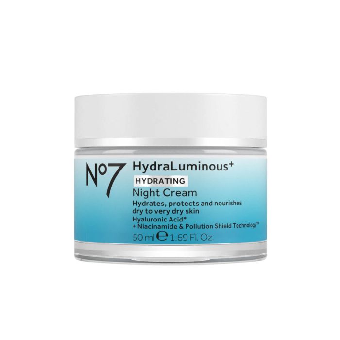 No7 Hydraluminous+ Night Cream 50ml