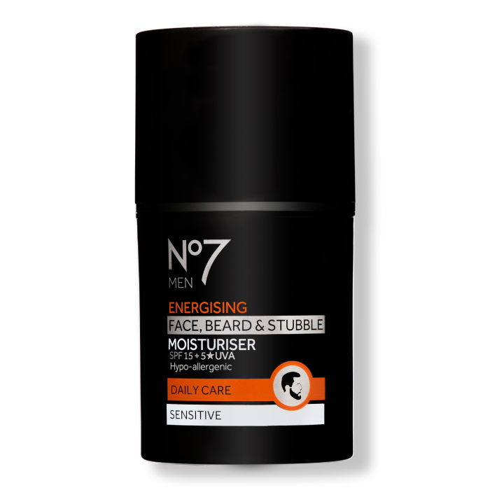 No7 Men Energising Face Beard & Stubble Moisturiser SPF15 50ml