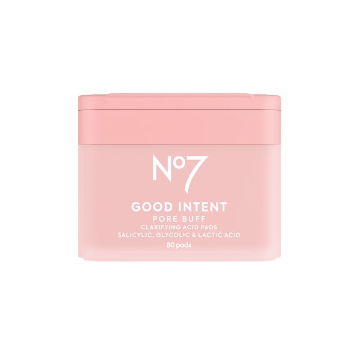No7 Good Intent Pore Buff Clarifying Acid Pads 80stk