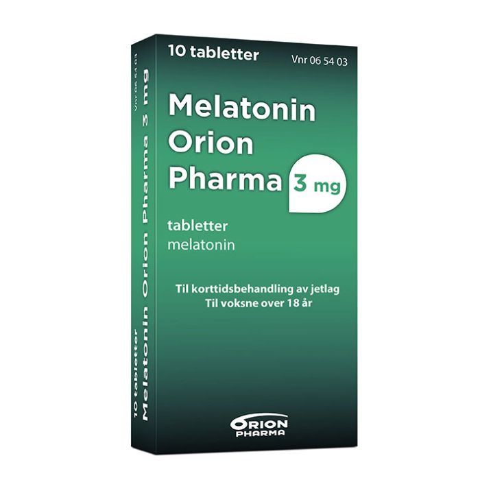 Melatonin Orion Pharma 3 mg tabletter 10 stk