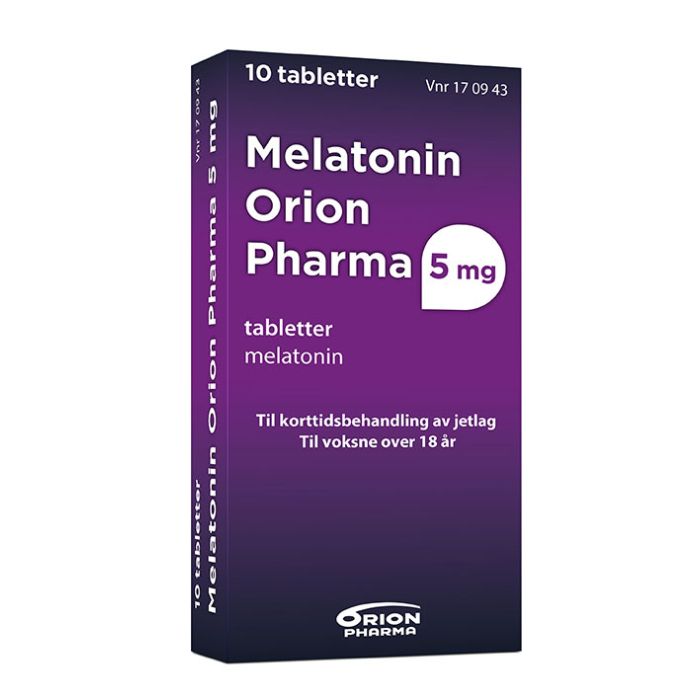 Melatonin Orion Pharma 5 mg tabletter 10 stk