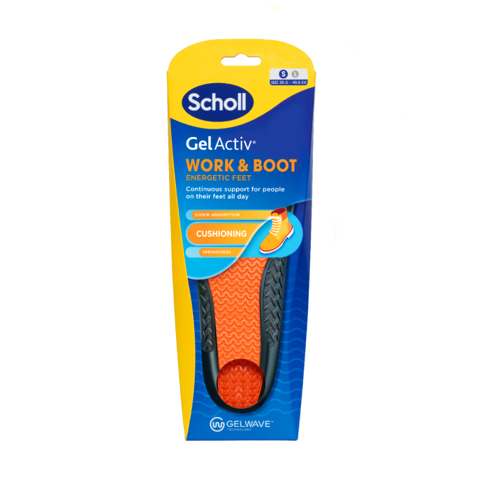 Scholl Gel Activ Insole Work & Boot Small 2PK