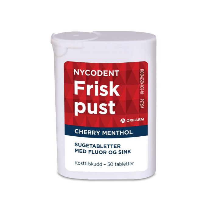 Nycodent Frisk Pust Cherry Menthol sugetabletter