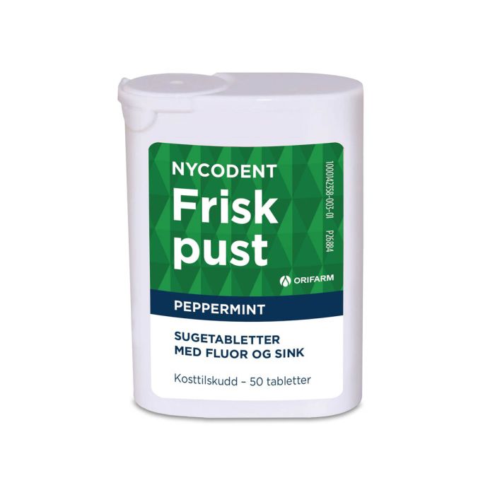 Nycodent Frisk Pust Peppermint sugetabletter