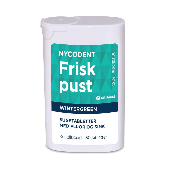 Nycodent Frisk Pust Wintergreen sugetabletter