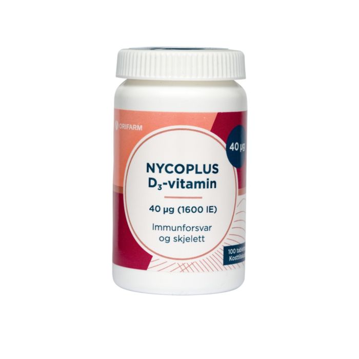 Nycoplus D3-vitamin 40 mcg tabletter 100 stk
