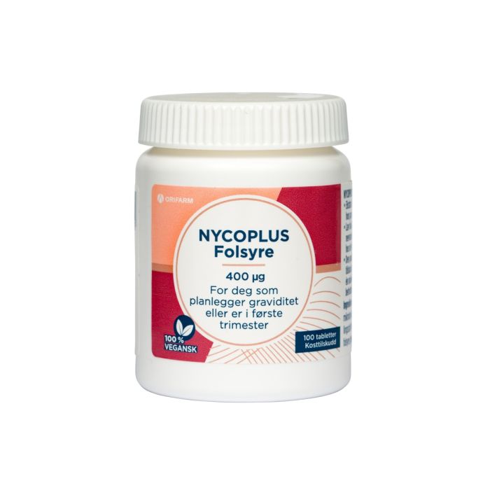 Nycoplus Folsyre 400 mcg tabletter 100 stk