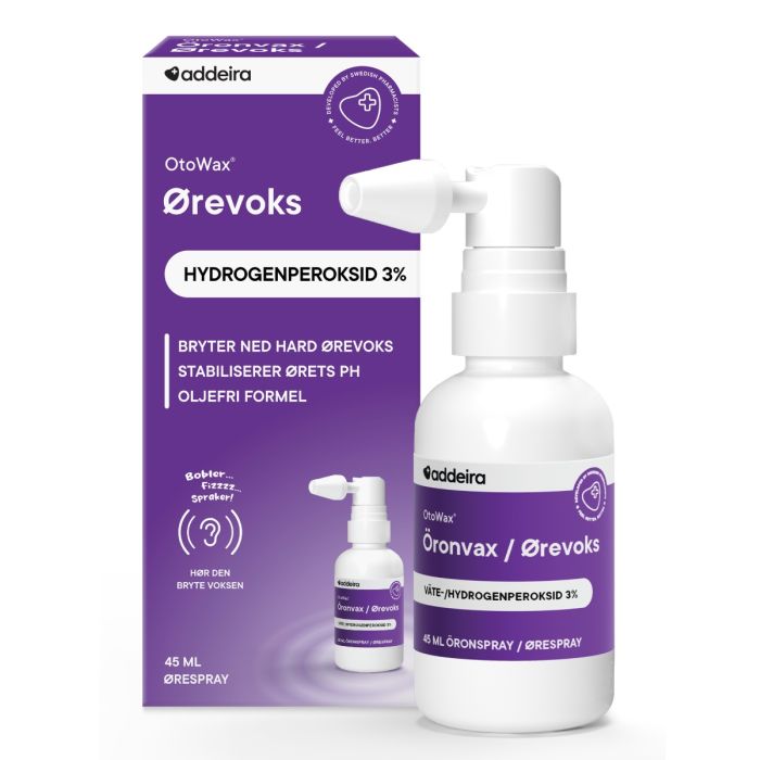 Otowax ørevoks hydrogenperoksid 3% ørespray