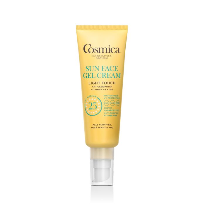 Cosmica Sun Face Gel SPF25 uten parfyme 50ml