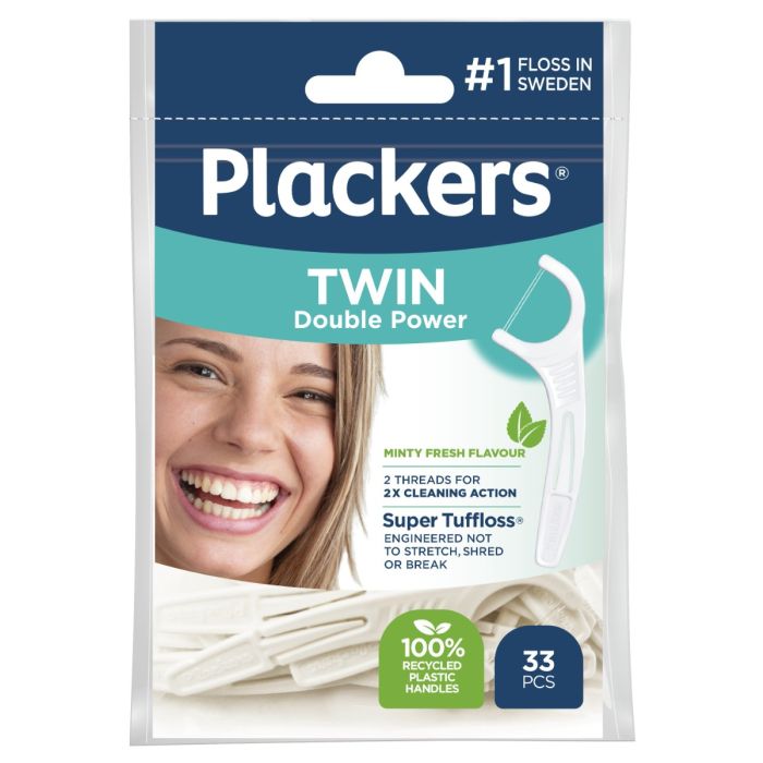 Plackers Flosser Twin 33stk