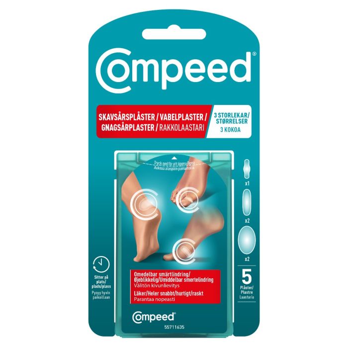 Compeed Gnagsårplaster Mix Pack 3str 2+2+1