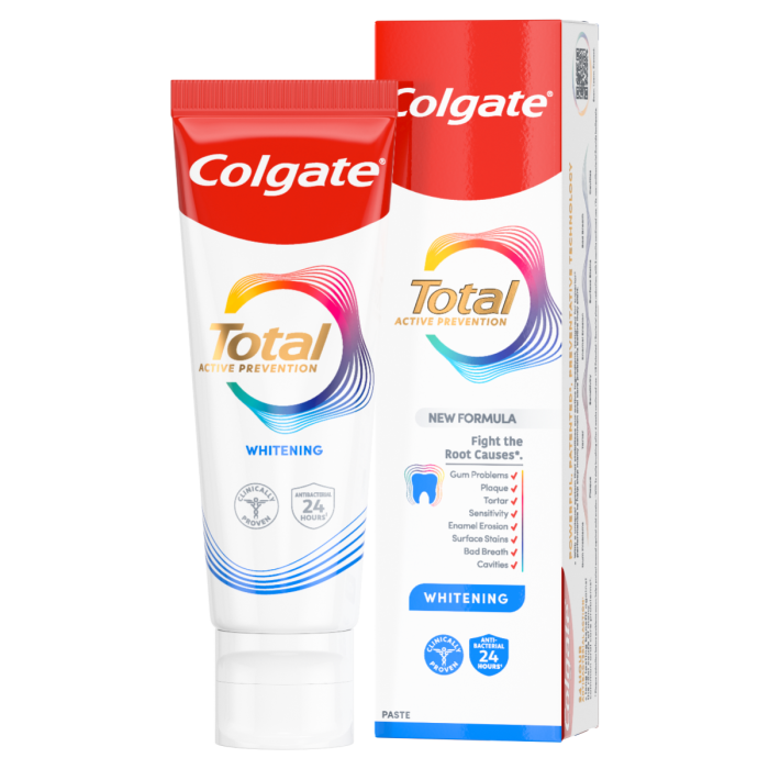 Colgate Total Whitening Tannkrem 75Ml