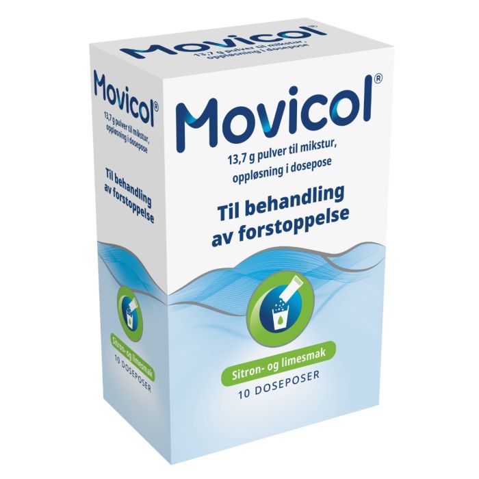 Movicol pulver til mikstur 10 doser