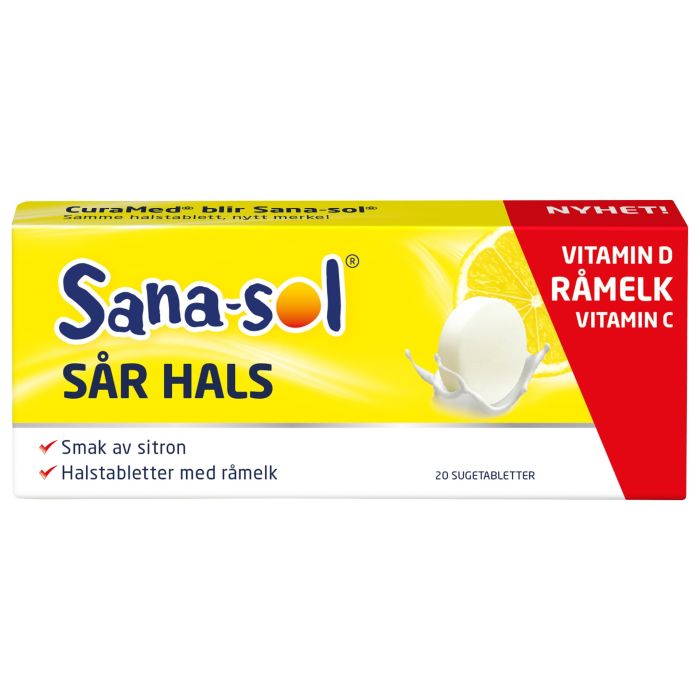 Sana-sol Sår hals, 20 sugetabletetter