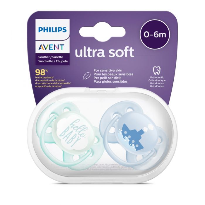 Philips Avent Ultra Soft 0-6m Blue/Green