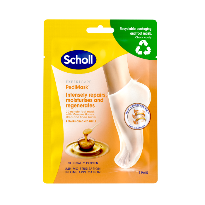 Scholl PediMask Manuka Honey Fotmaske