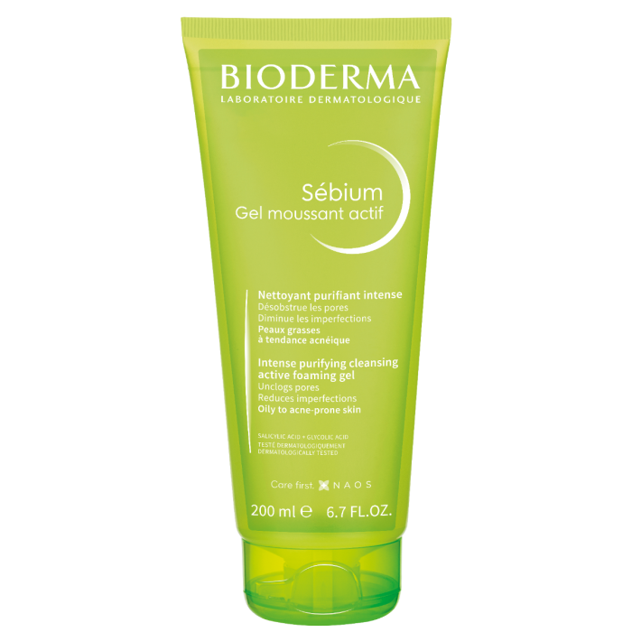Bioderma Sebium Gel Moussant Actif 200Ml
