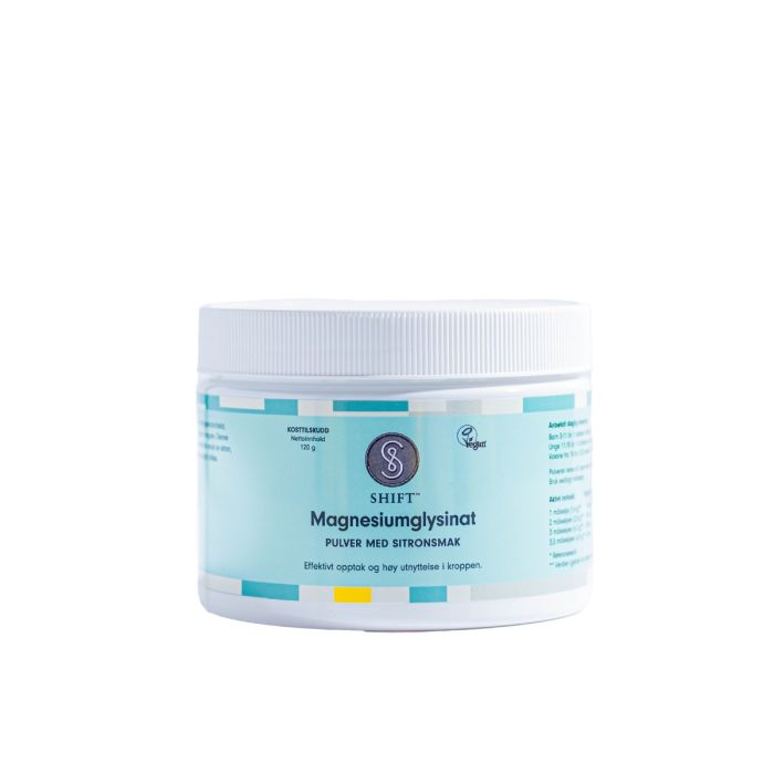 SHIFT Magnesiumglysinat pulver med sitron smak, 120g