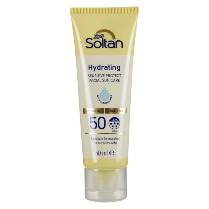 Soltan Hydrating Sensitive Protect Facial Sun Care SPF50 50ml