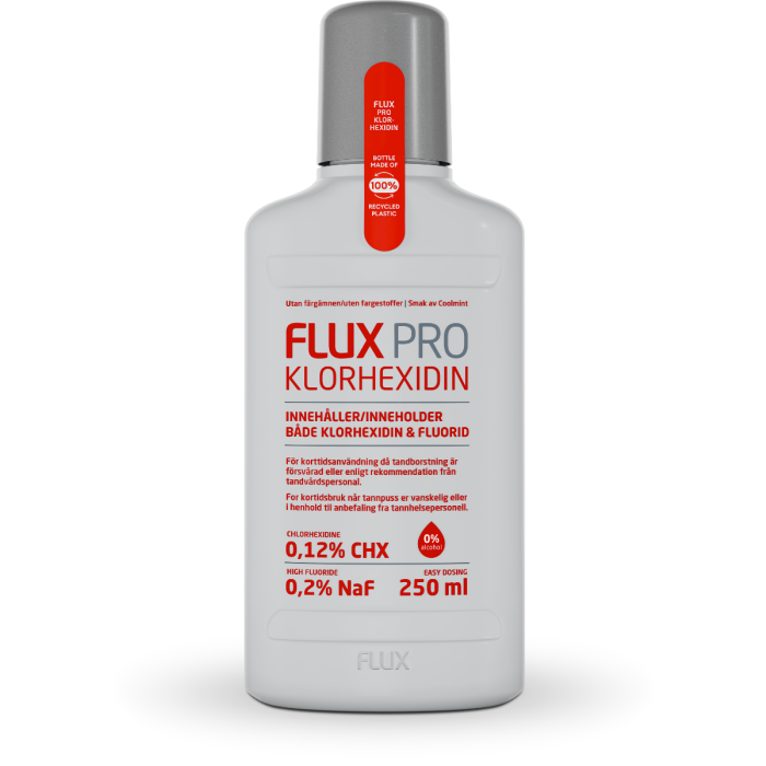 Flux Munnskyll med klorhexidin (0,12%) og fluor (0,2 %NaF) 250 ml