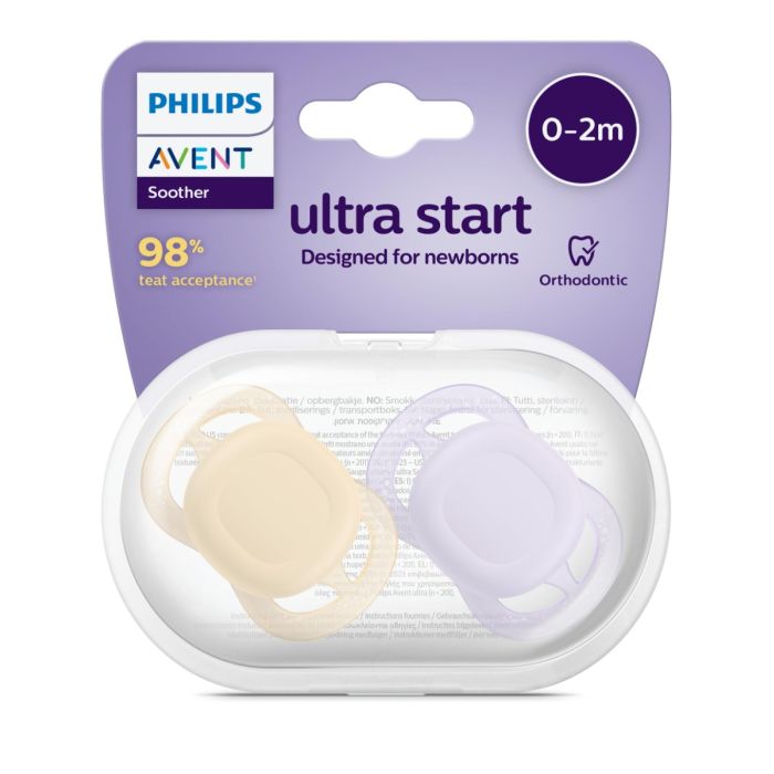 Philips Avent Ultra Start 0-2m Purpe/Orange 2stk