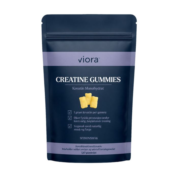 Viora creatine gummies sitron 120 stk