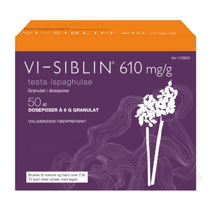 Vi-Siblin 610 mg/g, 50 doseposer (á 6gr)