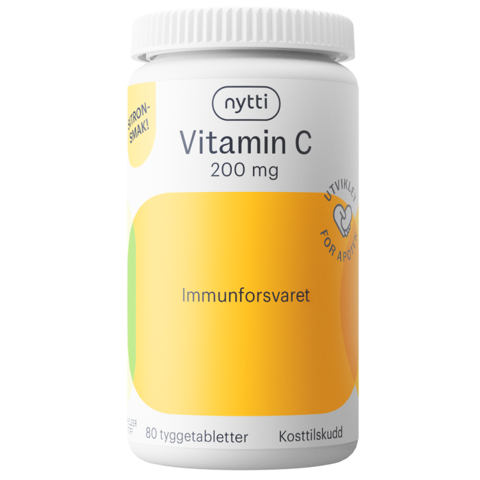 Nytti Vitamin C Tyggetablett 200mg