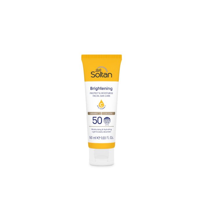 Soltan Brightening Protect & Moisturise Facial Sun Care SPF50+ 50ml