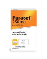 Paracet smeltetabletter 250mg 12stk, 1,5år til 12år