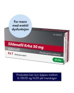 Sildenafil Krka reseptfritt 50mg, 4 tabletter