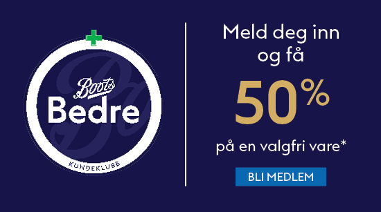 Meld deg inn i boots bedre kundeklubb her