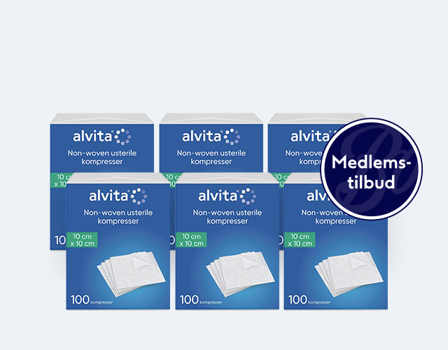 medlemstilbud: 5 FOR 100Kr Alvita kompress hos Boots Apotek