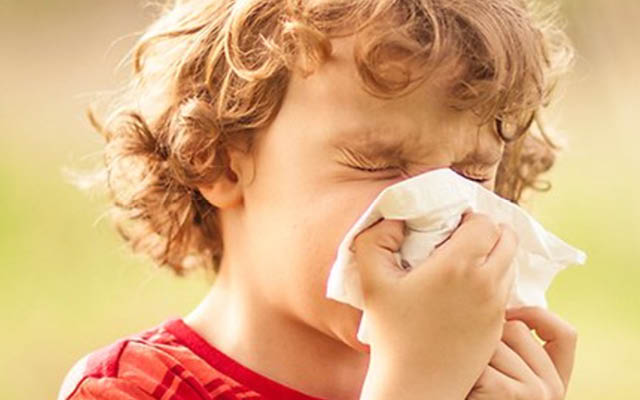 Barn med pollenallergi