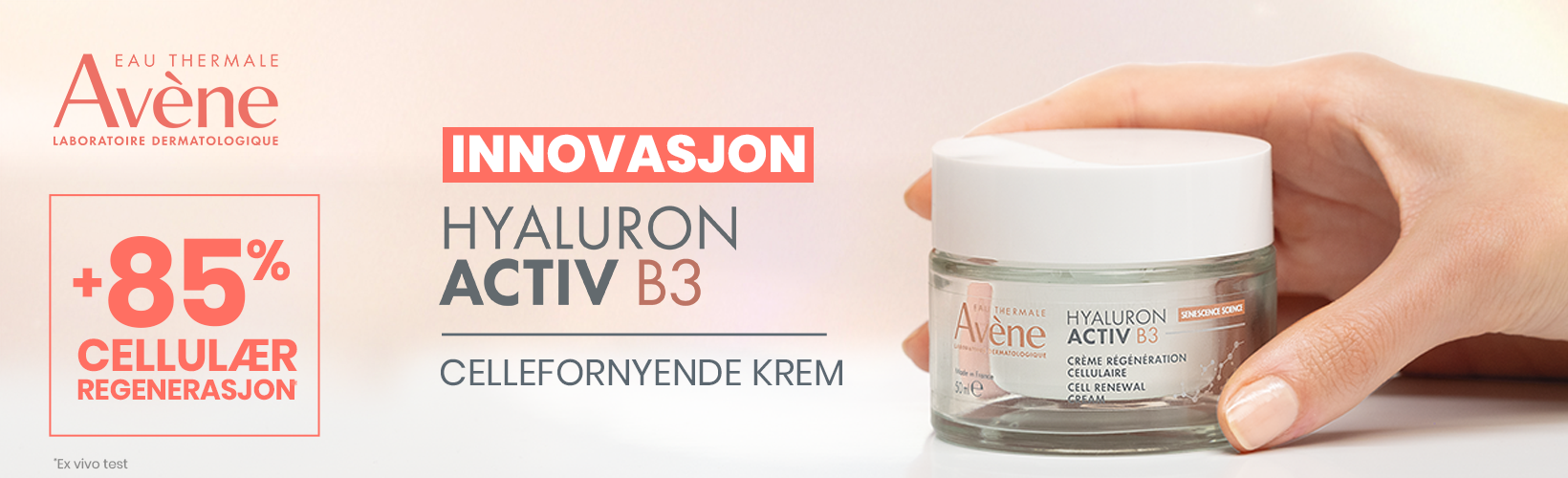 Avene hyaluro activ B3 dermatologisk hudpleie