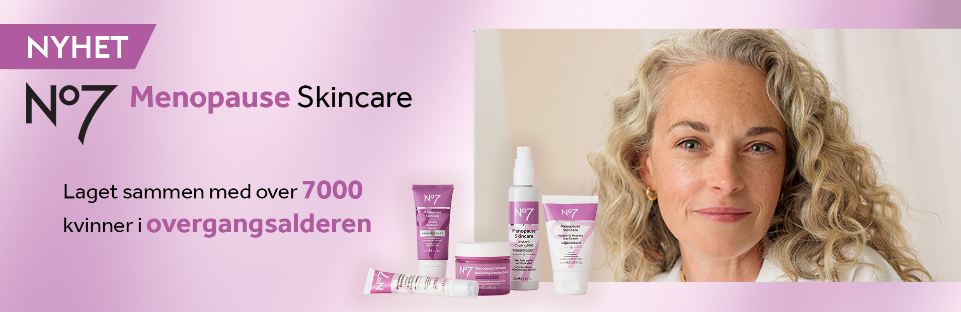 No7 Menopause Skincare produkter