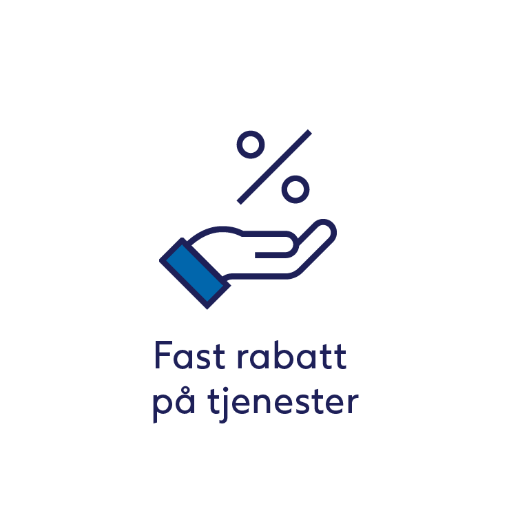 fast rabatt på tjenester for medlemmer