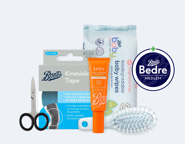 medlemstilbud: 3 for 2 på alle Boots produkter hos Boots Apotek