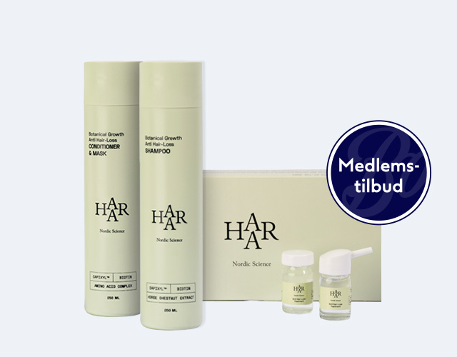 Kj&oslash;p shampo og balsam fra Haar - f&aring; med ampuller
