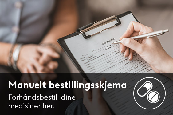 Manuelt bestillingsskjema