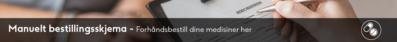 Manuelt bestillingsskjema