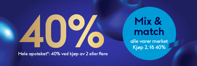 Medlemfest hos Boots Apotek: Kjøp 2 eller flere varer, få 40% rabatt