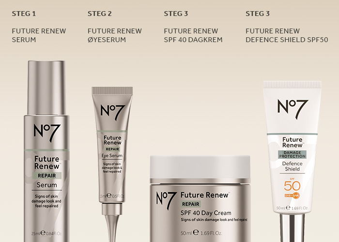 no7 future renew hudpleie rutine