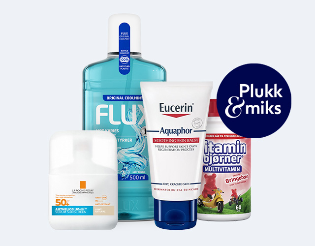 plukk og miks tannpleie, hudpleie og kostilskudd hos Boots Apotek 