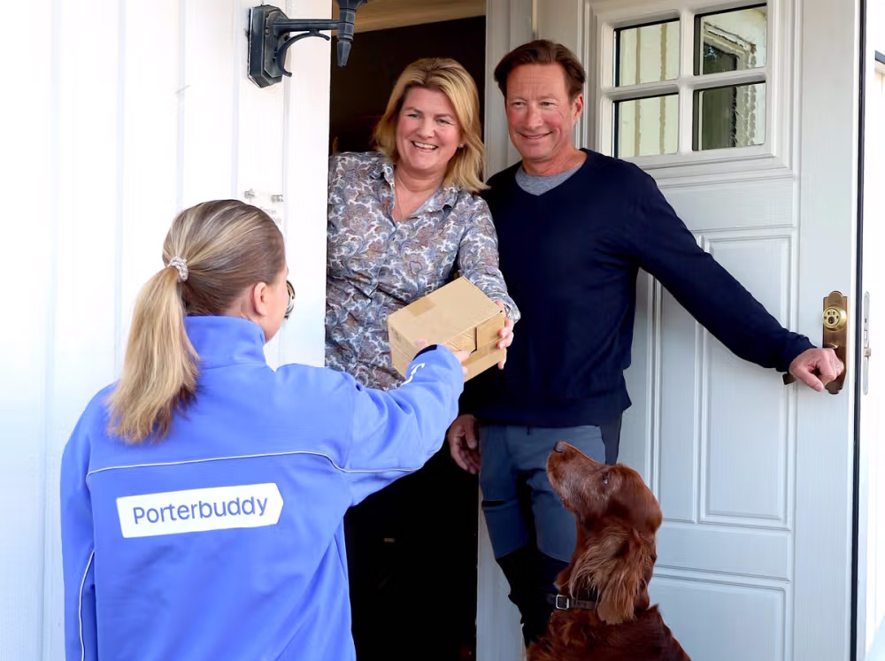 Porterbuddy levert på døren - helt hjem