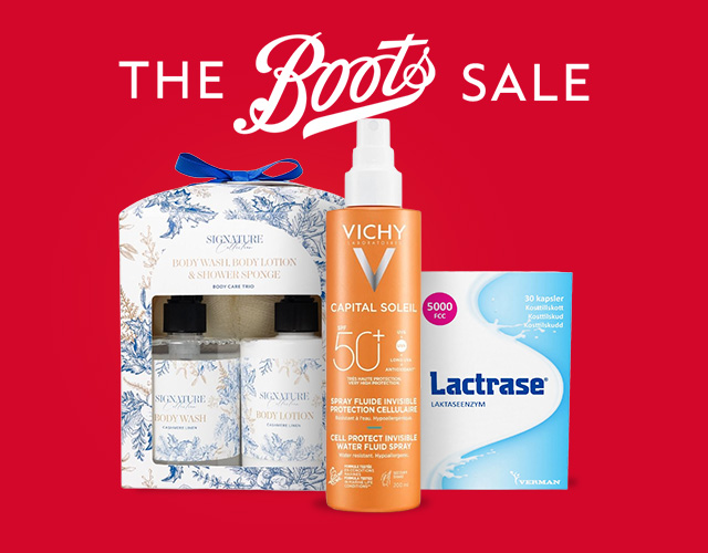 Ryddesalg, 50% 70% hos Boots Apotek