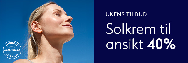 40% rabatt på solkrem til ansikt hos Boots Apotek