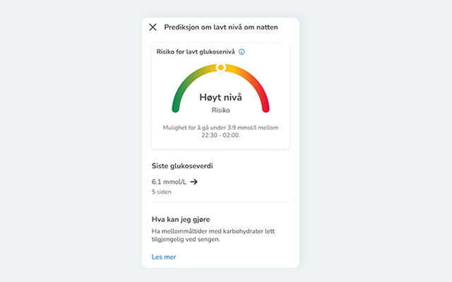 Accu-Chek SmartGuide app, sov godt