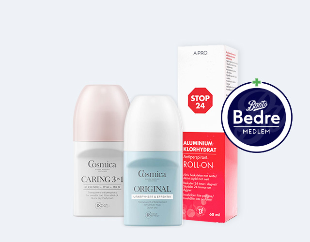 Deodoranter hos Boots Apotek - medlemstilbud