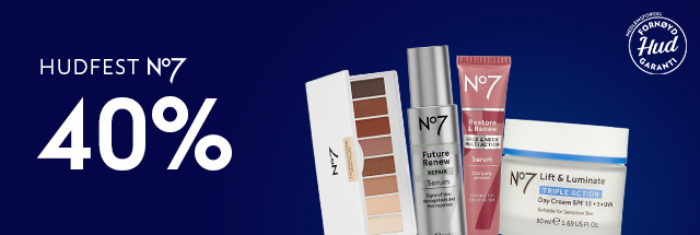 40% rabatt på No7 hos Boots apotek